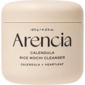 ARENCIA Calendula Rice Mochi Cleanser, 120 gr - balsam de curatare formulat cu extract de calendula si pudra de orez, care contribuie la curatarea zilnica a tenului sensibil, uscat sau cu textura neuniforma si la metinerea confortului dupa clatire