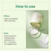 LUVUM Calming Repair Cica Spot Pad toner - calmare si refacere si hidratare, 60 buc