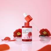 ROUND LAB Camellia Deep Collagen Firming Ampoule 30 ml - Ser de fata formulat cu colagen hidrolizat si niacinamida, care contribuie la hidratarea pielii si la uniformizarea nuantei pielii