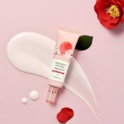 ROUND LAB Camellia Deep Collagen Firming Sun Serum SPF 50 PA++++ 50 ml - Ser de fata formulat cu colagen hidrolizat si niacinamida, care contribuie la hidratarea pielii si la metinerea fermitatii