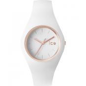 Ceas Unisex ICE Glam white rose-gold, small