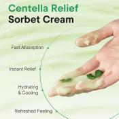IUNIK Centella Relief Sorbet Cream, 50 ml - Crema de fata formulata cu Centella Asiatica si niacinamida, care contribuie la calmarea pielii si la mentinerea hidratarii fara senzatie grasa