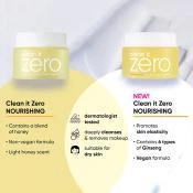 BANILA CO Clean it Zero Balsam de Curatare Nourishing - Demachiere Delicata si Hidratare Profunda cu Ginseng, 100 ml