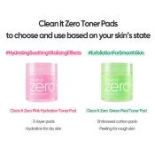 BANILA CO Clean it Zero Pink Hydrattion Toner Pad toner - hidratare si calmare si luminozitate, 70 buc