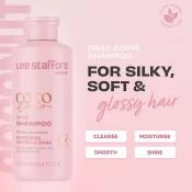 Lee Stafford Coco Loco Shine Sampon pentru par uscat Tropical - Hidratare si stralucire intensa, 250 ml