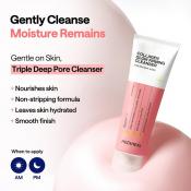 MEDIHEAL Collagen Cleanser Glow Firming, 120 ml - Spuma de curatare formulata cu colagen si acid hialuronic, care contribuie la indepartarea impuritatilor si reziduurilor acumulate la nivelul porilor si la mentinerea hidratarii si a confortului pielii dupa curatare