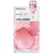 MEDIHEAL Collagen Essential Sheet Mask Core Firming - masca de fata tip servetel imbibata cu esenta formulata cu colagen vegan si acid hialuronic, care contribuie la hidratare si la mentinerea aspectului plin si neted al pielii - 24 ml