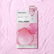 MEDIHEAL Collagen Essential Sheet Mask Core Firming - masca de fata tip servetel imbibata cu esenta formulata cu colagen vegan si acid hialuronic, care contribuie la hidratare si la mentinerea aspectului plin si neted al pielii - 24 ml