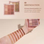 Black Rouge Colordation Mood Palette – Fard de Pleoape MP01 Brickdation | Nuanțe Caldă și Elegantă
