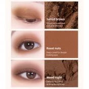BLACK ROUGE Colordation Mood Palette Fard de Pleoape MP01 BRICKDATION - culori neutre si maro pentru machiaj sofisticat si rezistent, 12g