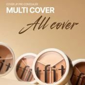 TFIT Cover Up Pro Concealer Paleta Corectoare #01 Neutral - Acoperire Profesionala, Rezistenta si Iluminare, 10g