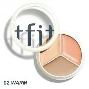 TFIT Cover Up Pro Concealer Paleta Corectoare 02 Warm - Acoperire Completa, Rezistenta si Hidratare cu Acid Hialuronic, 15g