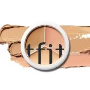 TFIT Cover Up Pro Concealer Paleta Corectoare #02 Warm - Acoperire Completa, Rezistenta si Hidratare cu Acid Hialuronic, 15g