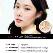 TFIT Cover Up Pro Concealer Paleta Corectoare #00 Light - acoperire rezistenta si hidratare naturala, 15 gr