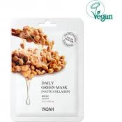 Yadah Daily Green Natto Collagen Mask Mască facială hidratantă și revitalizantă, 25 ml