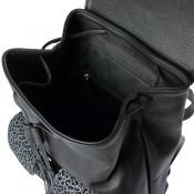 Dark Grey Animal Print Limited Edition Leather Backpack