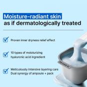 MEDIHEAL Derma Modeling Pack Hyaluronate Moisture - masca de fata formulata cu acid hialuronic si pantenol, care contribuie la hidratarea pielii si la metinerea apei in piele - 28 gr + 2 ml