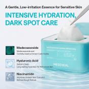 MEDIHEAL Derma365 Mask Madecassoside Blemish Repair, 350 ml - Set 30 de masti de fata formulat cu madecassoside si niacinamida, care contribuie la calmarea pielii sensibilizate, la ingrijirea petelor post-imperfectiuni si la metinerea hidratarii si confortului