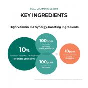 NEOGEN Dermalogy  Real Vitamin C Serum, 32 gr - Ser de fata formulat cu Sodium Ascorbyl Phosphate si niacinamida, care contribuie la luminozitate, uniformizarea aspectului tenului si la mentinerea hidratarii pielii
