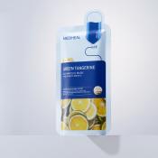 MEDIHEAL Dermaplus Green Tangerine Sheet Mask - masca de fata tip servetel formulata cu niacinamida si derivati de vitamina C, care contribuie la uniformizarea nuantei pielii si la mentinerea hidratarii - 22 ml