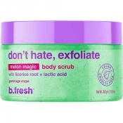 B.fresh Don't Hate, Exfoliate exfoliant de corp cu pepene - exfoliere delicata si piele luminoasa, 200 ml