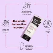 B.tan Erase Tan Repeat Gel de duș exfoliant pentru îndepărtarea autobronzantului, 236 ml