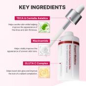 CENTELLIAN24 Expert Madeca Mela Capture Ampoule Max, 30 ml - Ser de fata formulat cu vitamina C si niacinamida, care contribuie la corectarea nuantei neuniforme a pielii si la reducerea petelor pigmentare