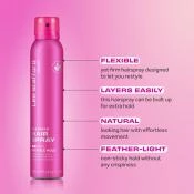 Lee Stafford Flexible Hairspray Spray Fixativ Usor - Fixare Flexibila si Stralucire Naturala, 200 ml