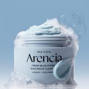 ARENCIA Fresh Blue Hyssop Rice Mochi Cleanser 120 gr - balsam de curatare formulat cu pudra de orez si kaolin, care contribuie la indepartarea excesului de sebum, impuritatilor si acumularilor zilnice fara senzatie de uscaciune