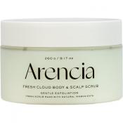 ARENCIA Fresh Cloud Body and Scalp Scrub Geranium and Primrose, 260 gr - exfoliant de corp formulat cu sare frantuzeasca si uleiuri vegetale, care contribuie la exfolierea delicata si la mentinerea confortului pielii