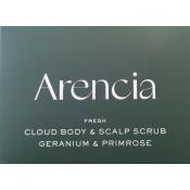 ARENCIA Fresh Cloud Body and Scalp Scrub Geranium and Primrose, 260 gr - exfoliant de corp formulat cu sare frantuzeasca si uleiuri vegetale, care contribuie la exfolierea delicata si la mentinerea confortului pielii