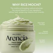 ARENCIA Fresh Green Rice Mochi Cleanser, 120 gr - balsam de curatare formulat cu pudra de orez si extract de ceai verde, care contribuie la curatarea porilor si la indepartarea excesului de sebum