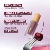 LAKA Fruity Glam Tint nuantator pentru buze 121 Ash Nut - hidratare si rezistenta, 4.5 gr