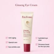 I'M FROM Ginseng Eye Cream 30 gr - Crema contur ochi formulata cu extract de ginseng rosu si niacinamida, care contribuie la hidratarea pielii din jurul ochilor si la metinerea aspectului ferm