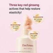 I'M FROM Ginseng Eye Cream 30 gr - Crema contur ochi formulata cu extract de ginseng rosu si niacinamida, care contribuie la hidratarea pielii din jurul ochilor si la metinerea aspectului ferm