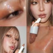 UNLEASHIA Glacier Vegan Balm Balsam de buze No.3 Nude Bluff - hidratare si luminozitate, 3.3 gr