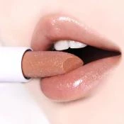 UNLEASHIA Glacier Vegan Balm Balsam de buze No.3 Nude Bluff - hidratare si luminozitate, 3.3 gr