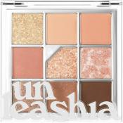 UNLEASHIA Glitterpedia Eye Palette Fard de pleoape No. 3 All of Coral Pink - luminozitate si prospetime, 6.6 gr