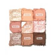 UNLEASHIA Glitterpedia Eye Palette Fard de pleoape No. 3 All of Coral Pink - luminozitate si prospetime, 6.6 gr