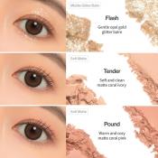 UNLEASHIA Glitterpedia Eye Palette Fard de pleoape No. 3 All of Coral Pink - luminozitate si prospetime, 6.6 gr