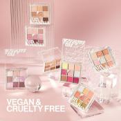 UNLEASHIA Glitterpedia Eye Palette Fard de pleoape No. 3 All of Coral Pink - luminozitate si prospetime, 6.6 gr