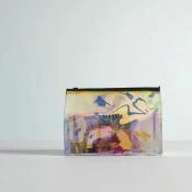 SOLE Glow Iridescent Travel Beauty Bag - Geanta Travel Impermeabila Editie Limitata - Compacta, Stylish, Usor de Curatat, 22,7 x 4,5 x 16 cm