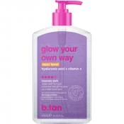 B.tan Glow Your Own Way Gel Autobronzant Intens Next Level - Bronzare Rapida cu Acid Hialuronic si Vitamina C, 473 ml