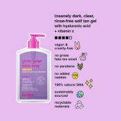 B.tan Glow Your Own Way Next Level Gel Autobronzant Intens - Bronzare Rapida cu Acid Hialuronic si Provitamina B5, 473 ml