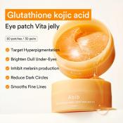 Glutathione Kojic Acid Eye Patch Vita Jelly Benzi pentru ochi 60 buc