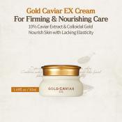 Cremă de față Skinfood Gold Caviar EX - Hidratare luxoasă cu extract de caviar și aur, 50 ml