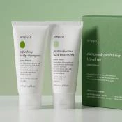SimplyO Green Breeze Travel Set – Șampon și Balsam-Mască, 2 x 100 ml | Îngrijire Esențială în Călătorii