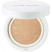 NATURE REPUBLIC Green Derma Fond de ten tip Cushion 01 Light Beige - Acoperire Naturala, Calmare si Protectie UV, 15g