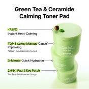 Green Tea and Ceramide Calming Toner Pad Dischete 190 ml