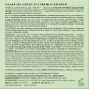 Dr. Althea Green Tea Fresh Sunscreen SPF 50 50 ml - Crema de fata formulata cu apa din frunze de ceai verde si extract de Centella Asiatica, care contribuie la calmarea pielii sensibile si la metinerea protectiei impotriva razelor UVA si UVB